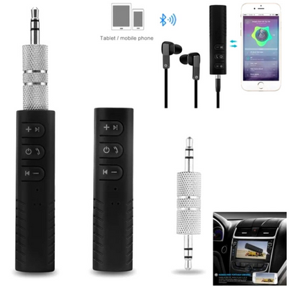 Receptor de Audio Inalambrico 3.5 mm Auxiliar Bluetooth de Sonido Adaptador US