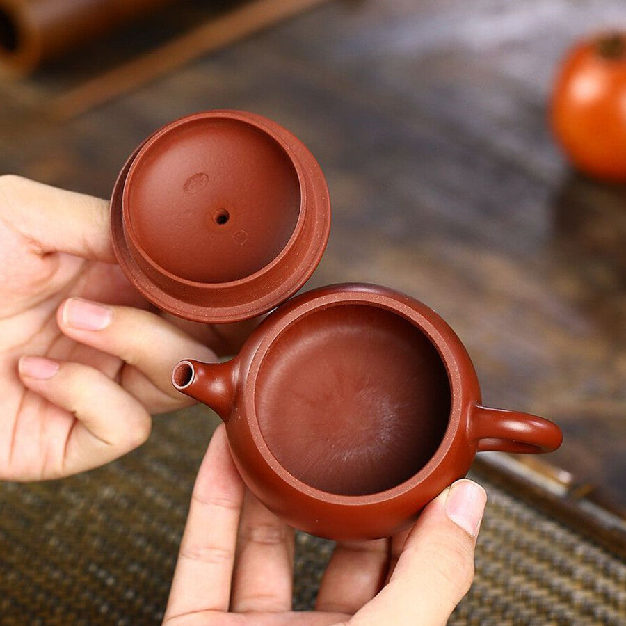 Dahongpao Clay True Yixing Zisha Tea Pot Marked Big Opening Mouth Pot 100ml Pot