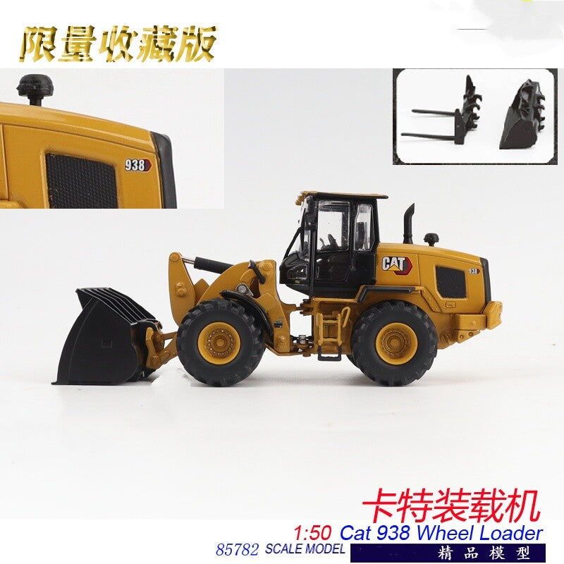 1:50 DM Cat 938 Wheel Loader Construction Machine Equipment Diecast Model