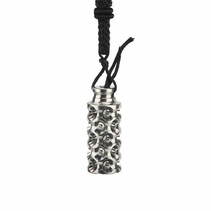 1PCS Hollow Titanium Alloy Beads Umbrella Rope DIY Pendant Paracord Accessories