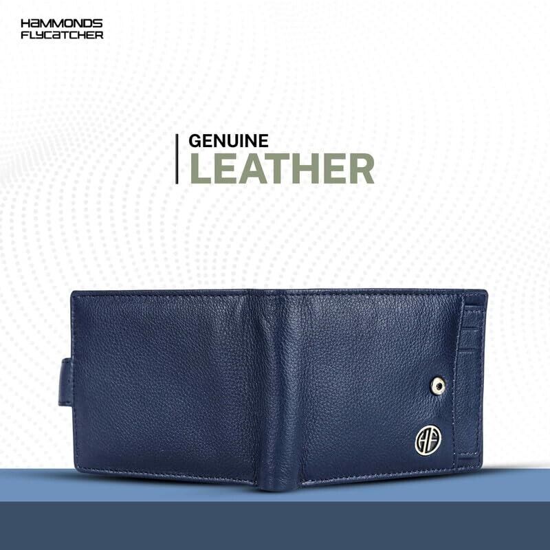 Brand New Authentic RFID Protected Brown BI-Fold Genuine Leather Mens Wallet
