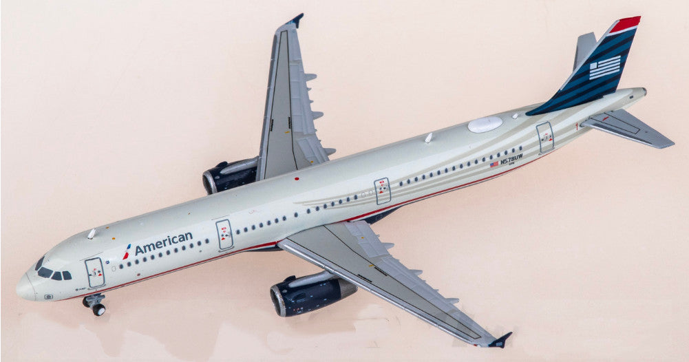 1:400 Geminijets American Airlines Airbus A321 Passenger Airplane Diecast Model