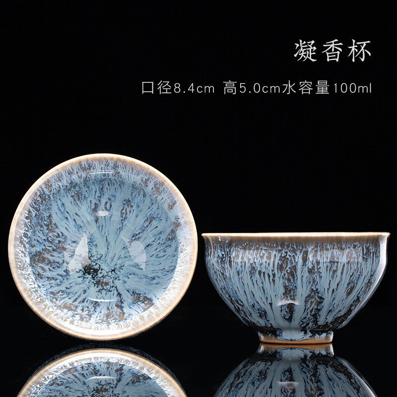 Tea Cup Ceramic Kungfu Teacup Chinese Jianzhan Traditional Ceramic Art Best Gift