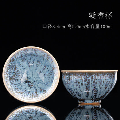Tea Cup Ceramic Kungfu Teacup Chinese Jianzhan Traditional Ceramic Art Best Gift