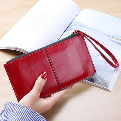 Wallet Long Zipper Clutch Hand Bag Phone Card Holder Coin Purse Thin Wallet 1 PC
