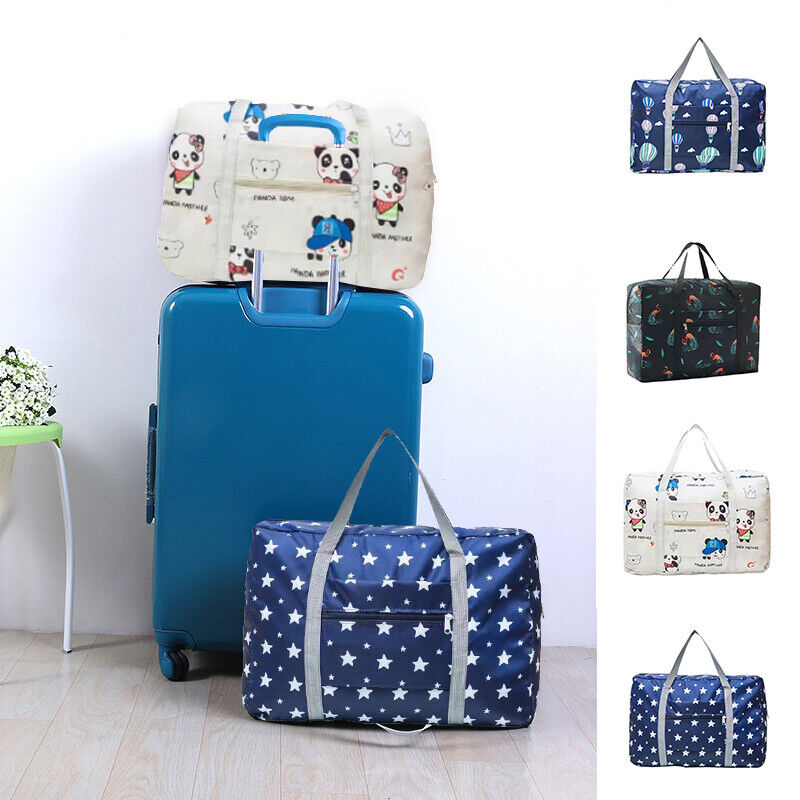 Folding Printing Duffle Gym Bag Sports Travel Luggage Handbag Tote Shoulder Bag