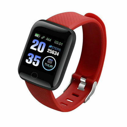 Bluetooth Smart Watch Sport Bracelet Wristband Heart Rate Blood Pressure Monitor