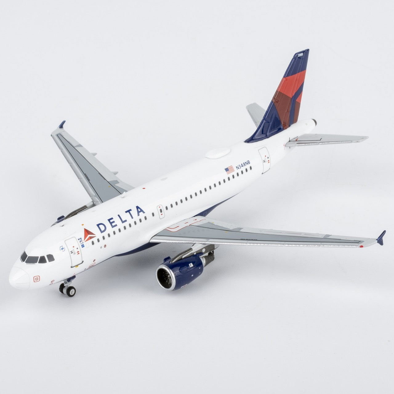 1:400 NGmodels Delta Air Lines Airbus A319 N348NB Airplane Diecast Plane Model