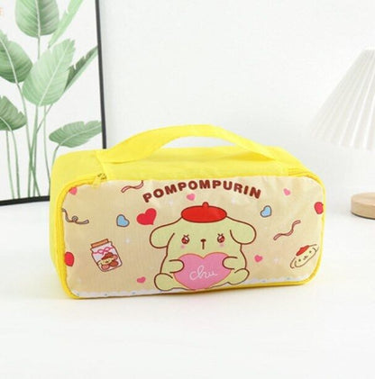 Cartoon Portable Women's Underwear Storage Bag Travel Cosmetics Storage