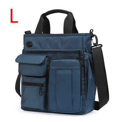 Men Bag Hole Shoulder Crossbody Bag Oxford Travel Handbag Storage Bags