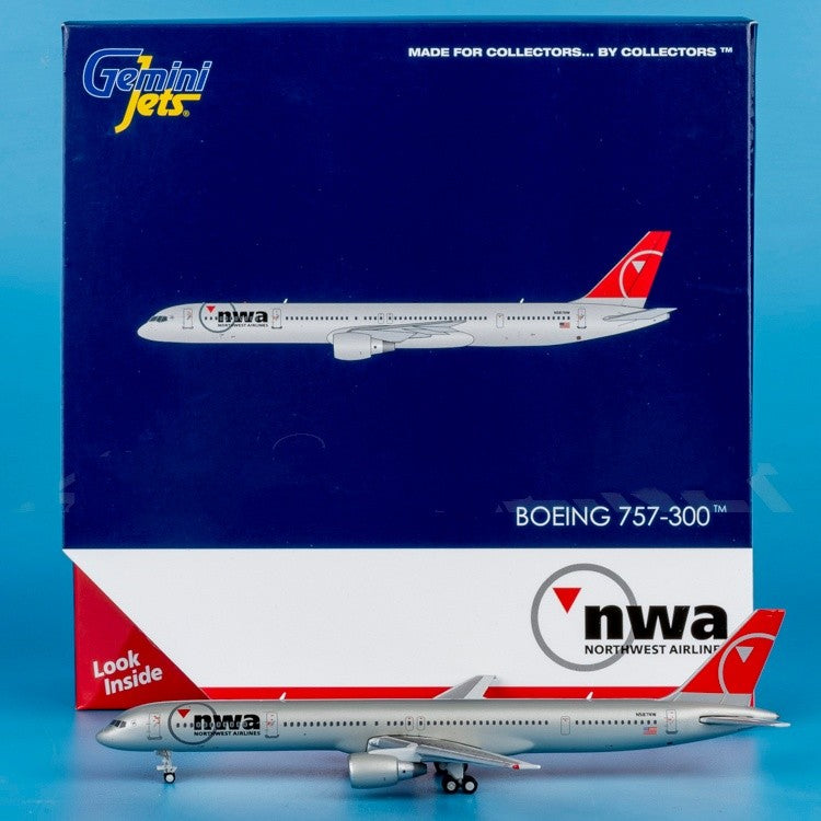 1:400 Geminijets Northwest Airlines B757-300 N587NW Airplane Diecast Model