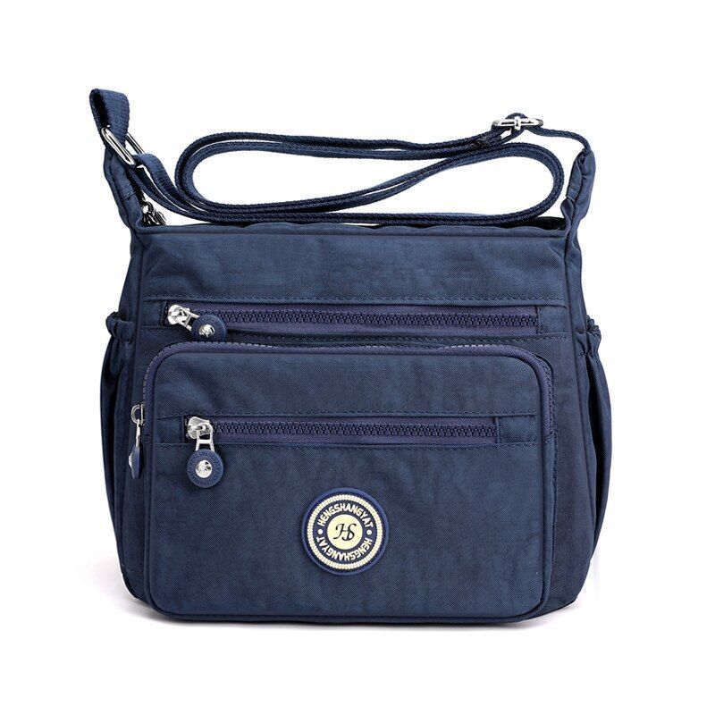 Handbag Nylon Single Shoulder Shell Bags Crossbody Travel Shopper Purse Purple
