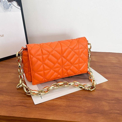 Shoulder Bag Thick Chain Underarm Bags Women Handbags Purses Ladies Crossbody