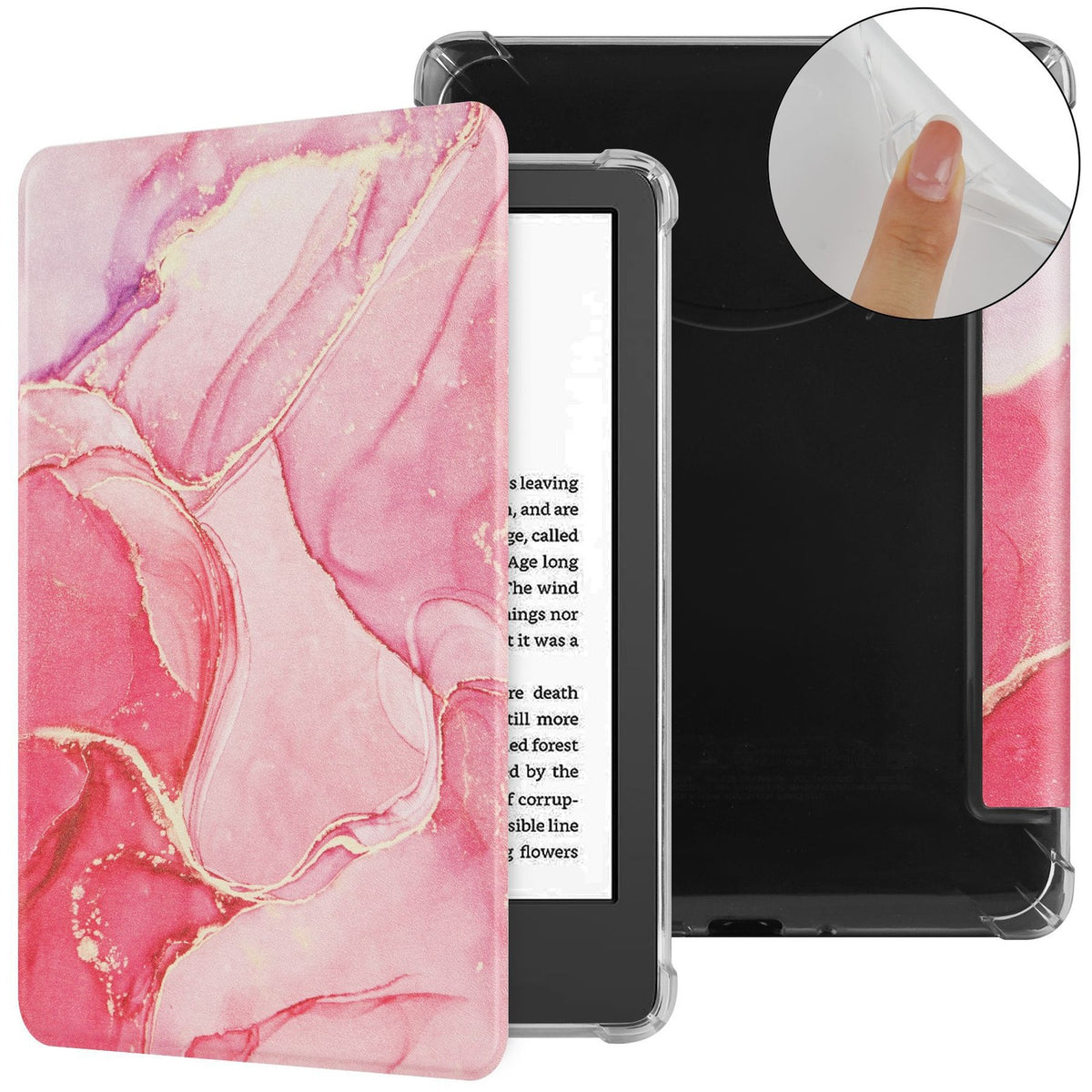Case for 7''/6.8 Kindle Paperwhite 12th/11th Clear Soft Flexible TPU Back Cover