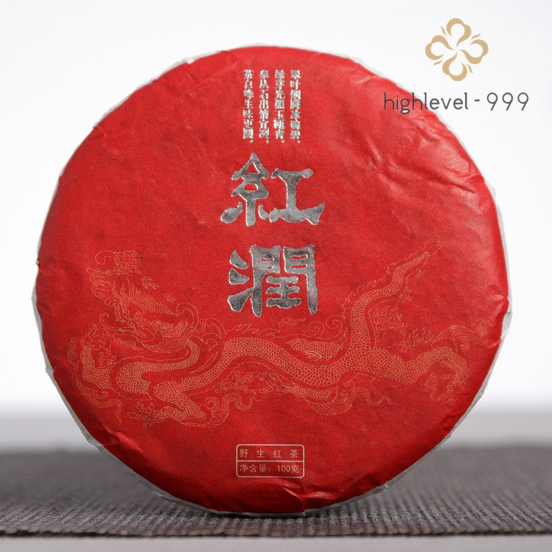 100g Yunnan Dian Black Tea 2025 Big Tree Tea Hong Run Small Cake Tea
