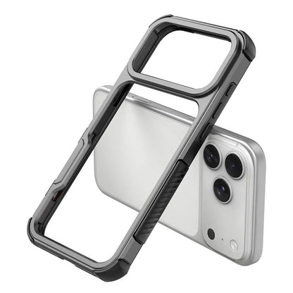 For iPhone 17 /16 Metal Frameless Phone Case Shockproof Slim Bumper Phone case