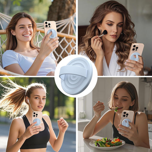 Magnetic Phone Grip Ring Holder, Liquid Silicone Magnet Cell Phone Grip Finger L