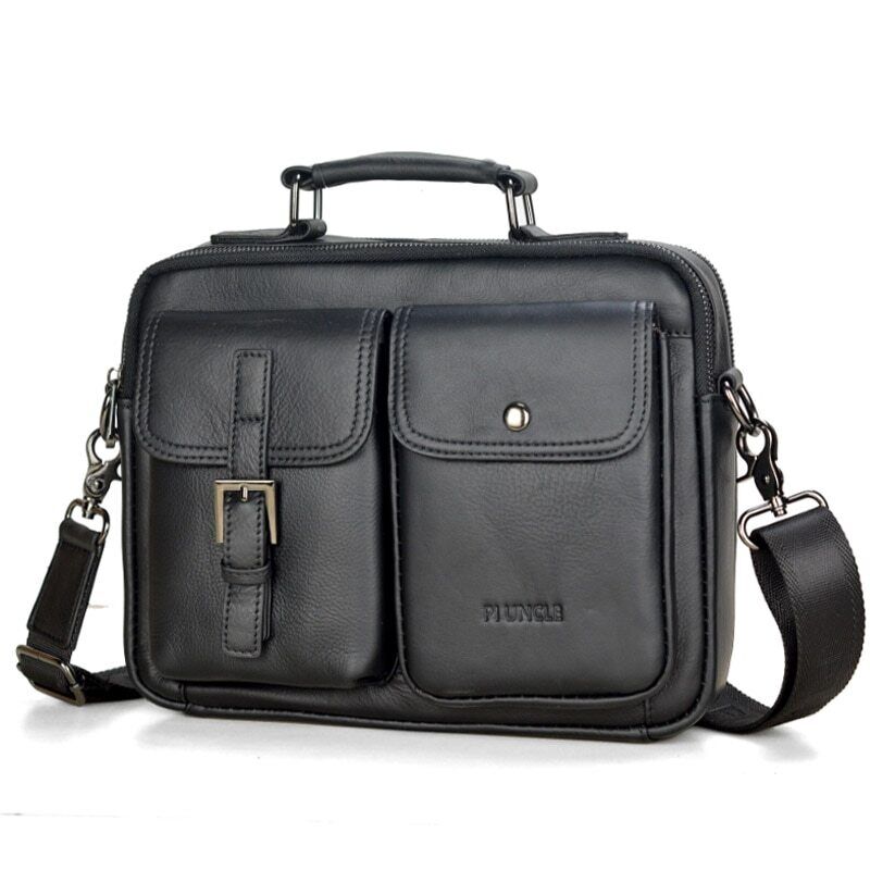 Cowhide Leather Bag Men Leather Handbag Shoulder Bag Men Office