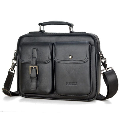 Cowhide Leather Bag Men Leather Handbag Shoulder Bag Men Office