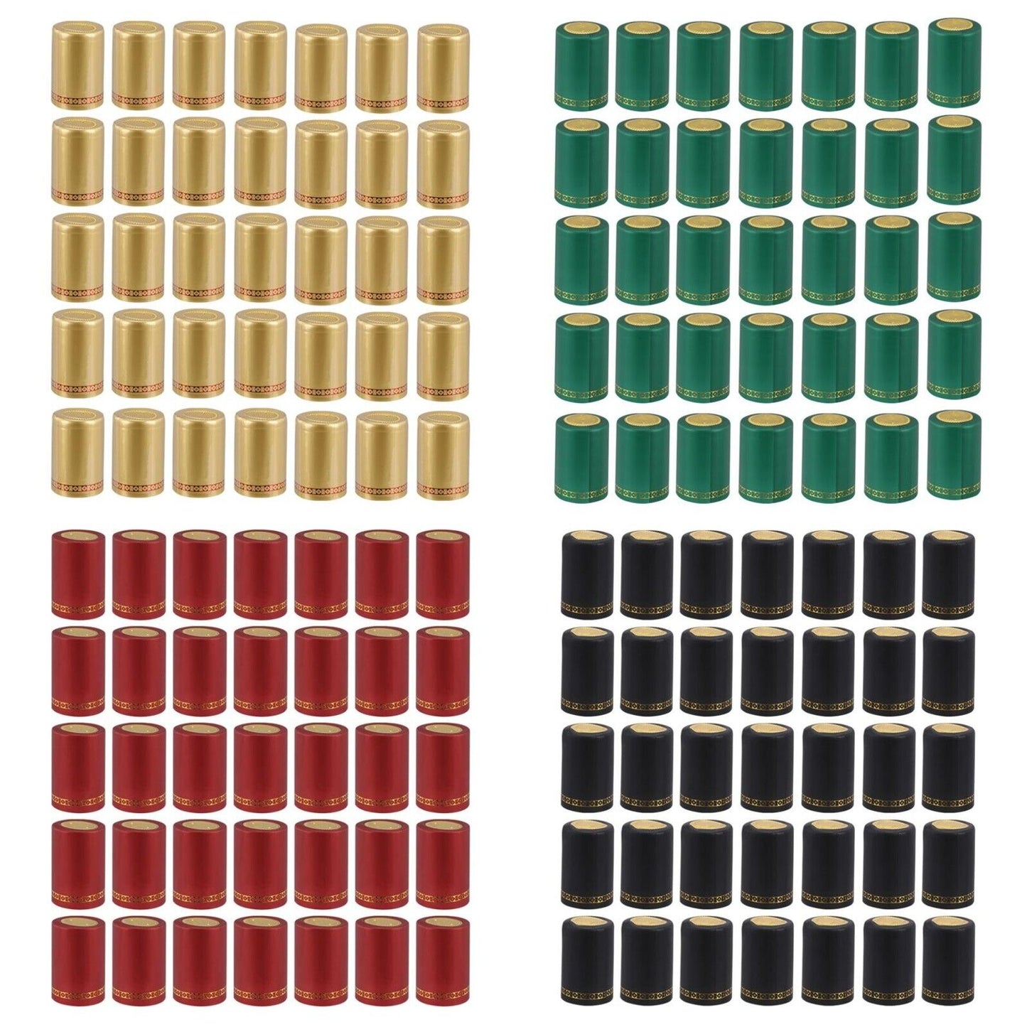 Wine Bottle Caps 100 Pcs Plastic Heat Shrinkable Sealed Cover Barware Tools 33mm
