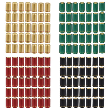 Wine Bottle Caps 100 Pcs Plastic Heat Shrinkable Sealed Cover Barware Tools 33mm