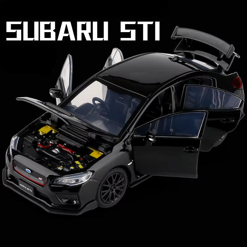 1/32 Subarus WRX STI Alloy Sports Car Model Diecast Simulation Metal Toy Race Ca