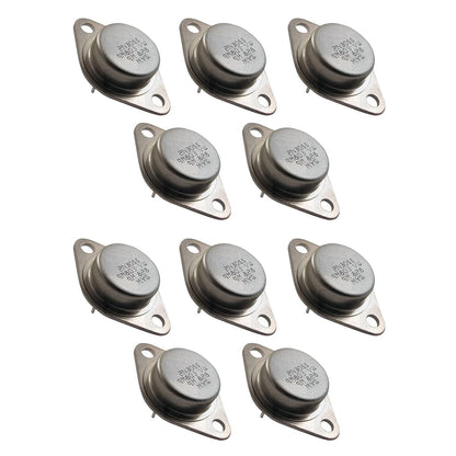 10X 2N3055 Transistor NPN TO-3 15A 60V 115W Power Switch Amplifier Metal Case