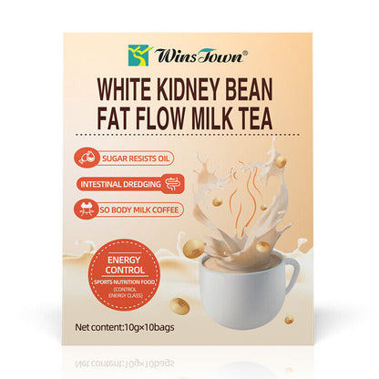 Slimming Tea Weight Loss White Kidney Beanfat Flow Milk Tea 10g*10 bags