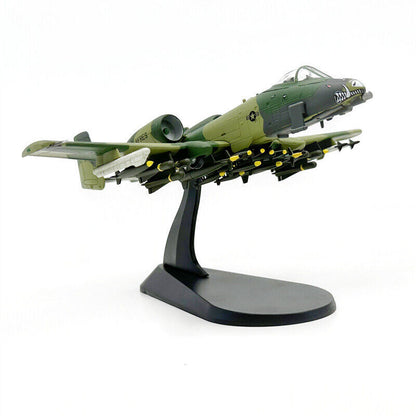 1/100 American A-10 attack aircraft A10 fighter aircraft model alloy Green