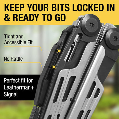 Screwdriver Bit + Tweezer Holder Set Compatible with Leatherman Signal - EDC Upg