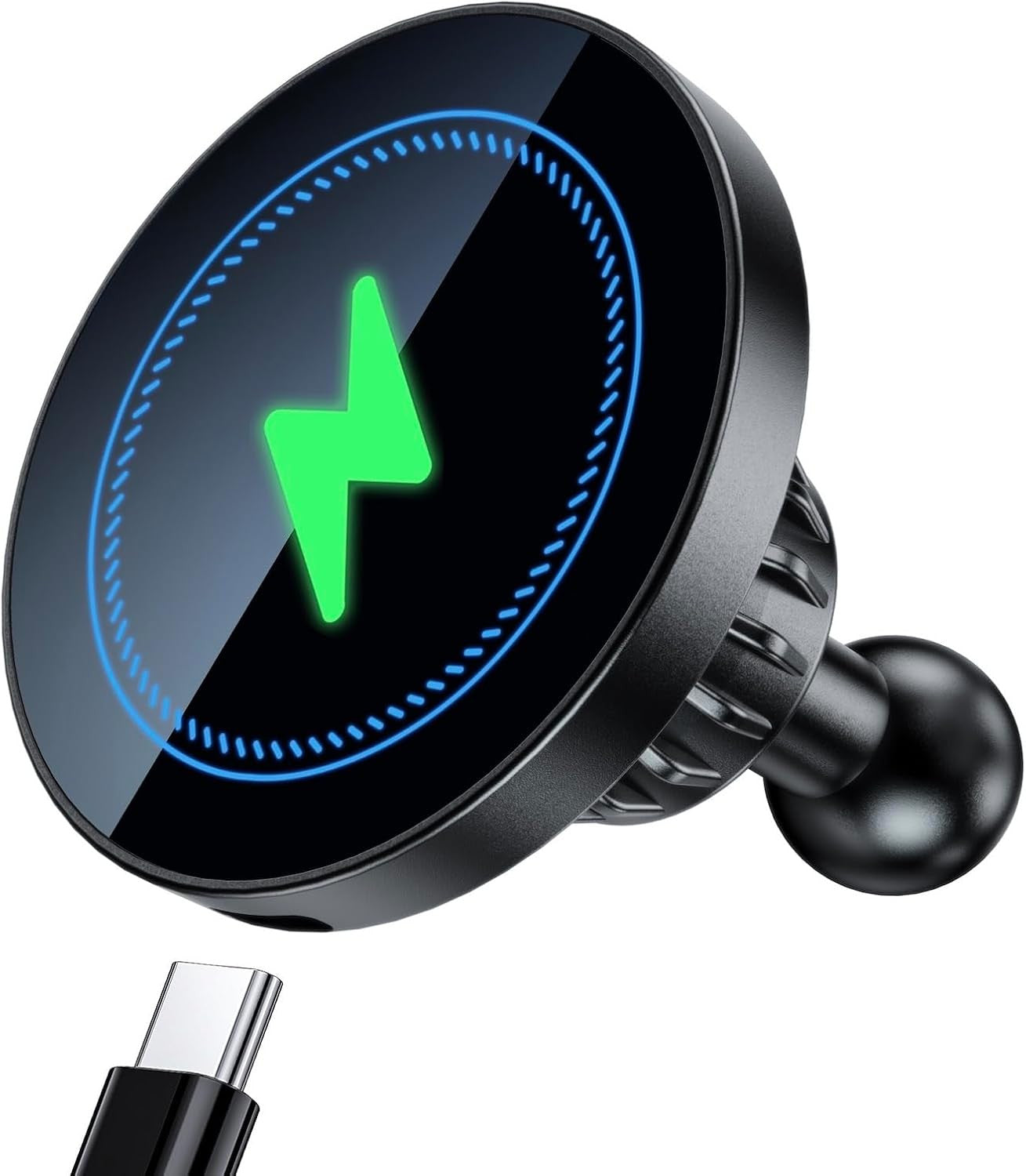 Magnetic Wireless Charging Phone Holder with 1 Inch Ball Mount for Magsafe, Meta