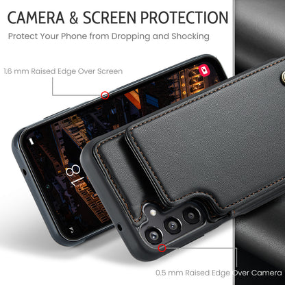 For Samsung Galaxy A36 A56 Wallet Case with Card Holder Women Men RFID Blocking