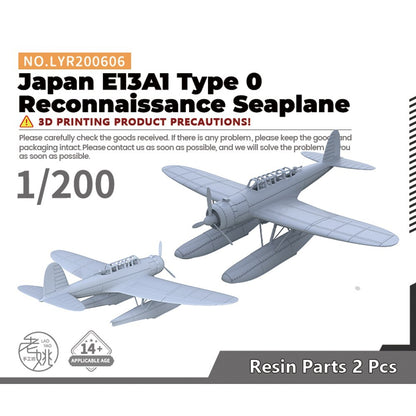 Yao's Studio LYR200606 1/200 Military Japan E13A1 Type0 Reconnaissance Seaplane