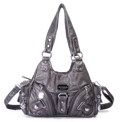 Handbags Luxury Soft Synthetic Leather Shoulder Bags Large Shopping Tote Purses