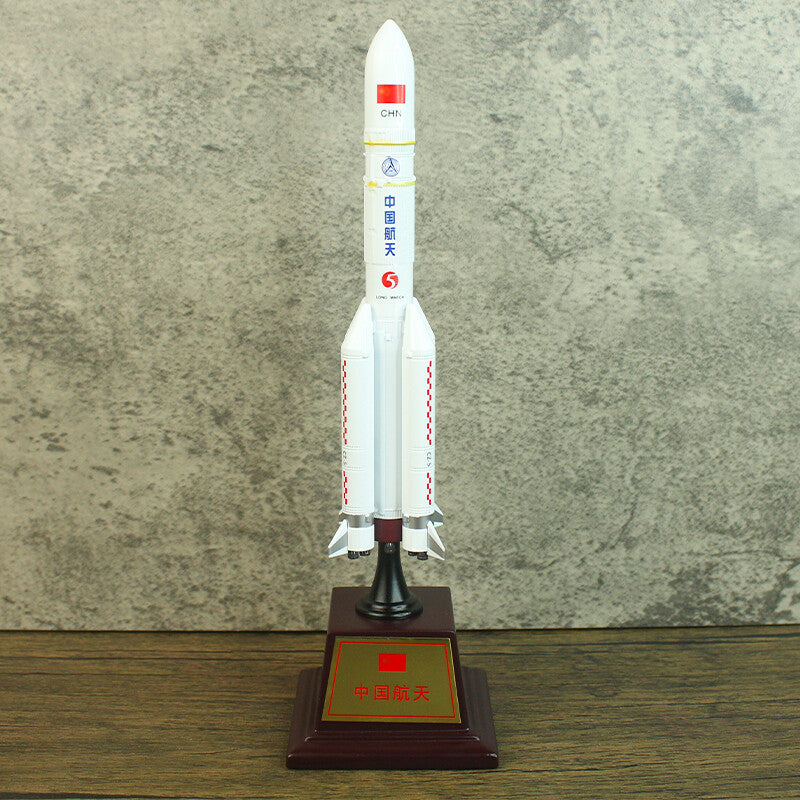 1:300 26CM China Long March CZ-5 Carrier Rocket Diecast Aerospace Model