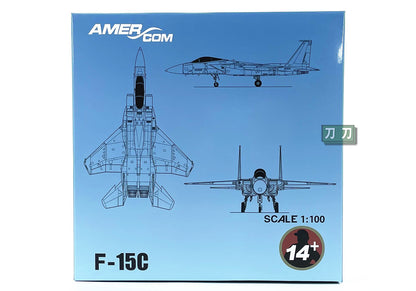 1:100 20CM AMER USA F-15C Fighter Plane Diecast Military Aircraft Model
