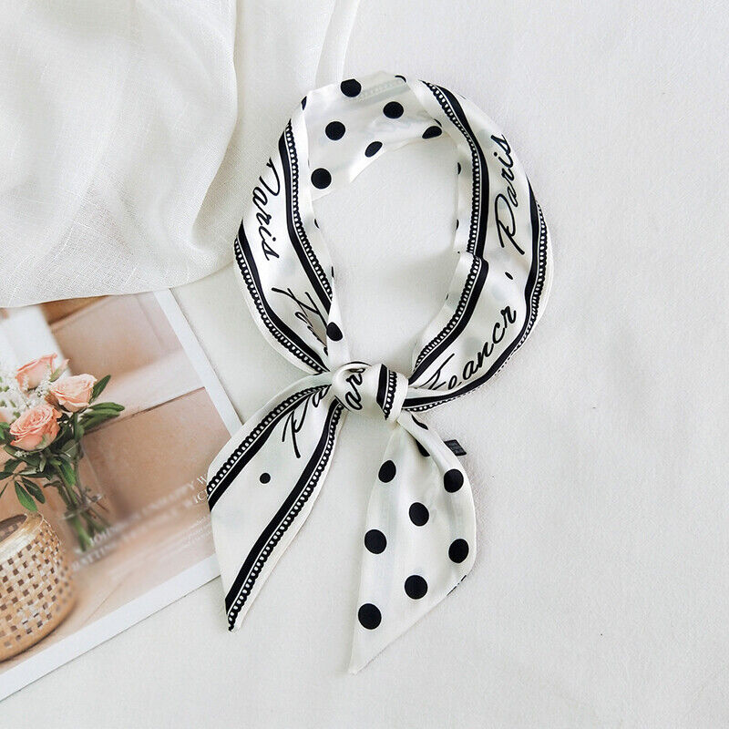 Ladies Neck Scarf Long Ribbon Wrap Tied Bag Handle Hair Wrist band Neckerchief*