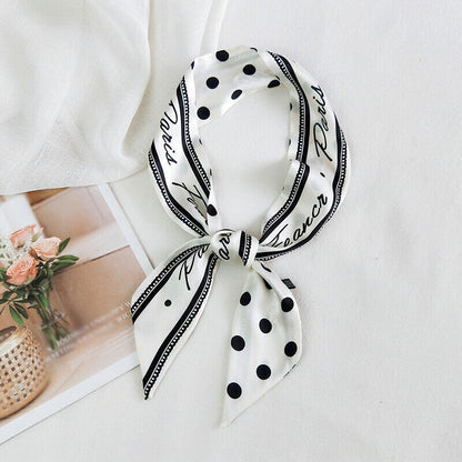 Ladies Neck Scarf Long Ribbon Wrap Tied Bag Handle Hair Wrist band Neckerchief*