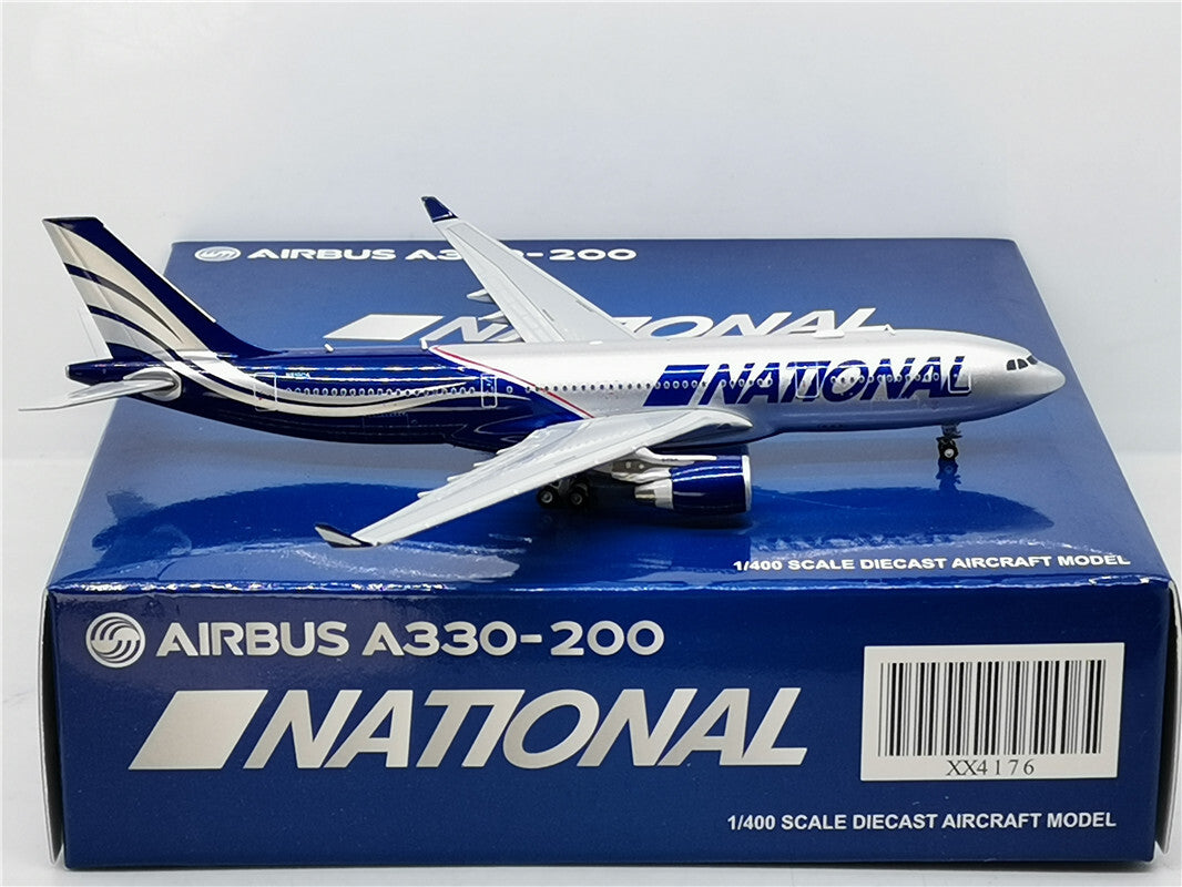 1:400 JC Wings NATIONAL A330-200 Passenger Airplane Diecast Aircraft Model