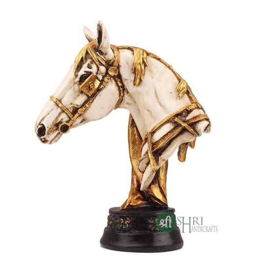 Resin Horse Bust Statue Animal Figurines Gifts Antique Design for Home Decor