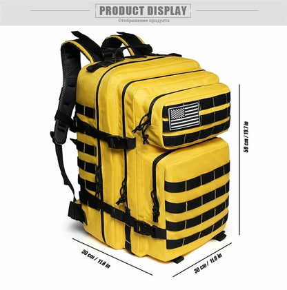 50L Waterproof Tactical Backpack Trekking Hiking Camping Fitness Bag Rucksack