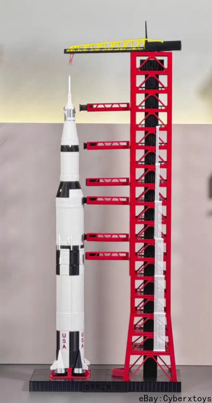 1/400 1/200 Scale Launching Tower Frame Model 3D Build Painted for NASA Saturn V