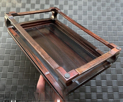 Chinese Rosewood Table Display Rack Coffee Tea Laptop Leisure Desk Home Decor