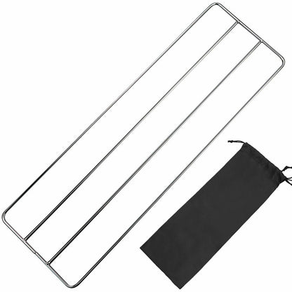 Stainless steel Barbecue Grill Pot Rack Net Mesh Rack Outdoor Camping Cookware