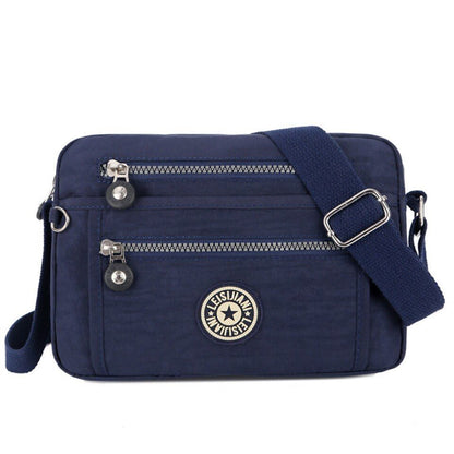 Waterproof Nylon Messenger Bag Small Shoulder Purse Crossbody Handbags 25*9*17CM