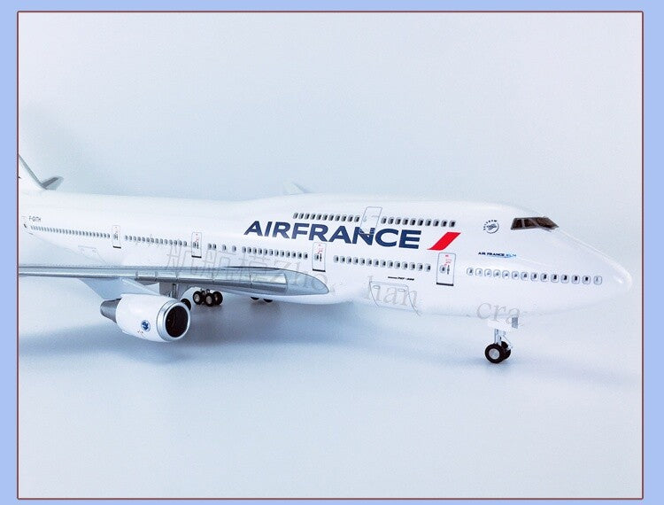 47CM 1:150 AIR FRANCE BOEING 747-400 Plane Landing Gears Resin Aircraft Model