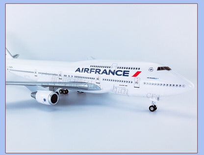 47CM 1:150 AIR FRANCE BOEING 747-400 Plane Landing Gears Resin Aircraft Model