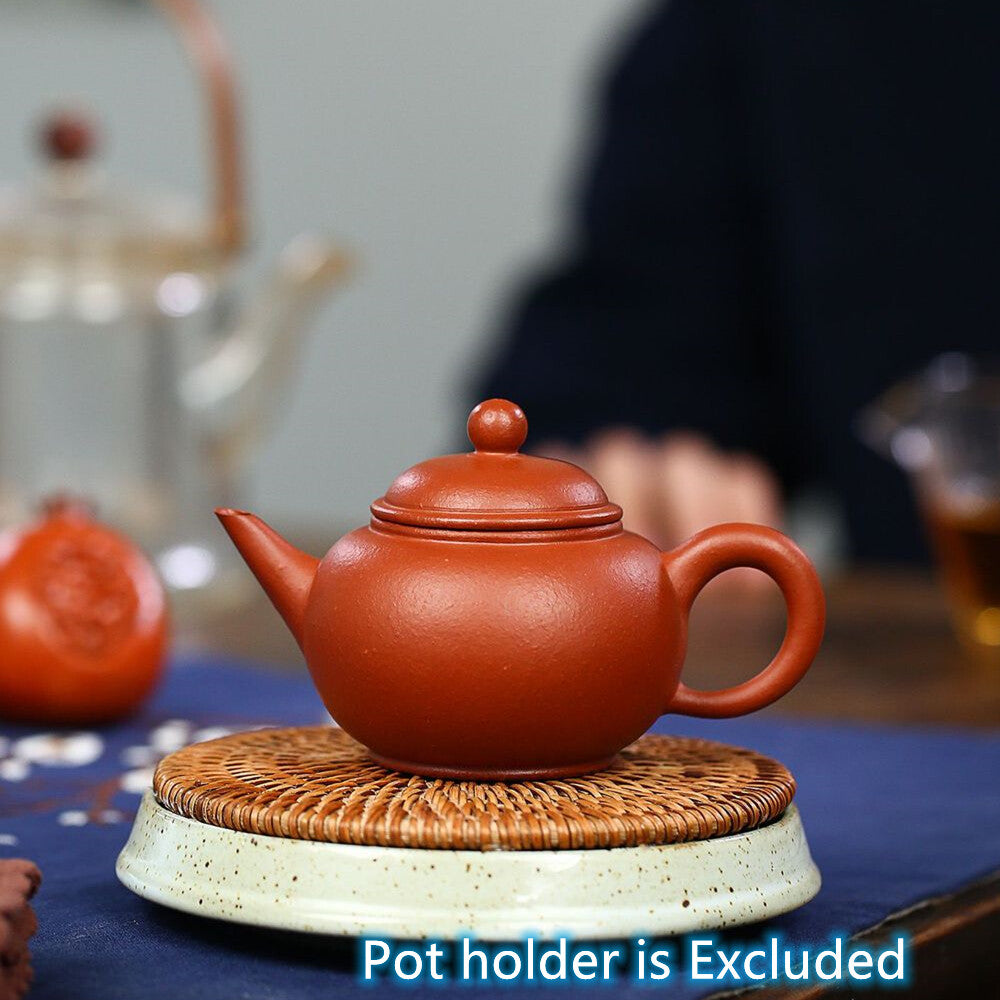 5oz Shuiping Pot Marked Traditional One Infuser Hole Yixing Zisha Zhu Clay Pot