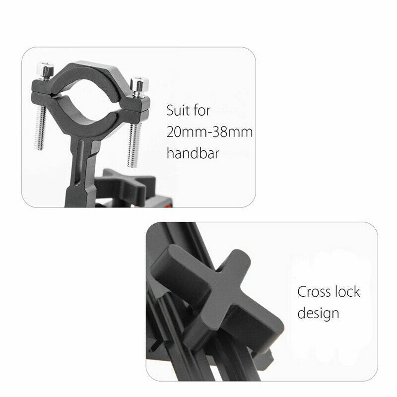 360° Aluminum Motorcycle Bike Bicycle GPS Cell Phone Holder Handlebar Mount lot