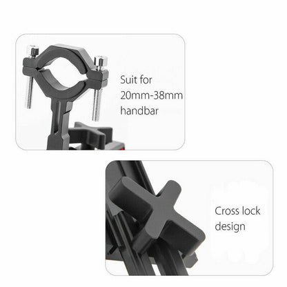 360° Aluminum Motorcycle Bike Bicycle GPS Cell Phone Holder Handlebar Mount lot